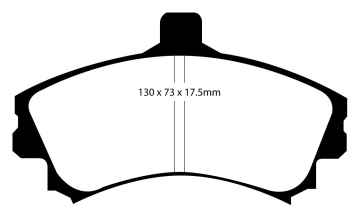 Preview: EBC Blackstuff Bremsbeläge DP1564 für Smart Forfour 454 1.5 CDI vorne