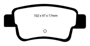 EBC Yellowstuff Bremsbeläge DP41599R für Opel Corsa D  1.6 Turbo hinten