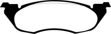 Preview: EBC Yellowstuff Bremsbeläge DP41632R für Dodge (USA) Dakota  5.2 vorne