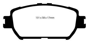 Preview: EBC Blackstuff Bremsbeläge DP1642 für Toyota Camry 5 MCV3_, ACV3_, _XV3_ 2.4 VVT-i vorne