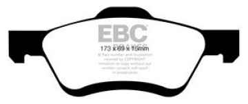 Preview: EBC Blackstuff Bremsbeläge DP1709 für Ford Maverick 2  2.3 16V vorne