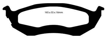 Preview: EBC Blackstuff Bremsbeläge DP1718 für Chrysler Prowler  3.5i V6 hinten