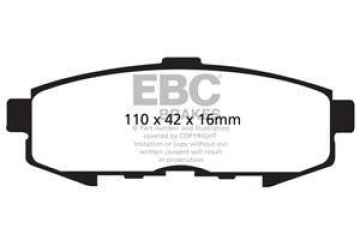 Preview: EBC Blackstuff Bremsbeläge DP1733 für Mazda MPV 1 LV 2.5 TD hinten