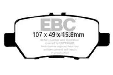 Preview: EBC Blackstuff Bremsbeläge DP1736 für Honda Legend 4 KA9 3.5 V6 AWD hinten