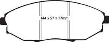 Preview: EBC Blackstuff Bremsbeläge DP1750 für Chevrolet Epica KL1_ 2.0 D vorne