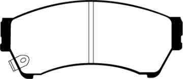 Preview: EBC Redstuff Bremsbeläge DP31765C für Mercury Milan  3.0 vorne