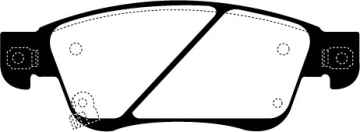 Preview: EBC Blackstuff Bremsbeläge DP1807 für Infiniti Q60 Coupe  3.7 vorne