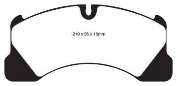 Preview: EBC Yellowstuff Bremsbeläge DP41835R für Porsche MACAN 95B 3.6 Turbo vorne