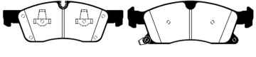 Preview: EBC Blackstuff Bremsbeläge DP1871 für Jeep Grand Cherokee 4 WK 3.0 CRD V6 4x4 vorne