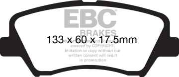 Preview: EBC Blackstuff Bremsbeläge DP1874 für Hyundai i30 GD 1.4 vorne