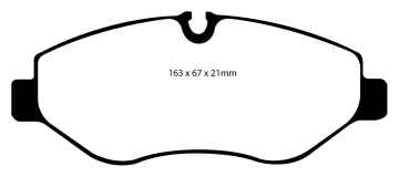 EBC Yellowstuff Bremsbeläge DP41926R für VW Crafter 30-35 2E 2.5 TDI vorne