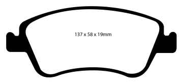 Preview: EBC Blackstuff Bremsbeläge DP1948 für Toyota Auris ZZE15_, ADE15_, ZRE15_, NDE15_ 1.4 D-4D vorne