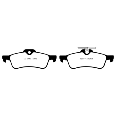 Preview: EBC Blackstuff Bremsbeläge DP1973 für Toyota Yaris 3 _P13_ 1.0 hinten