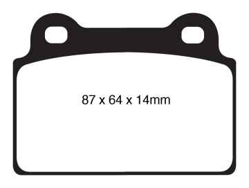 EBC Redstuff Bremsbeläge DP31985C für Mitsubishi Lancer Evo 10  2.0 Turbo hinten