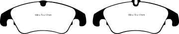 Preview: EBC Blackstuff Bremsbeläge DP1986 für Audi A5 8TA 2.7 TDI vorne