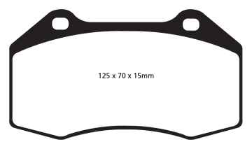 Preview: EBC Blackstuff Bremsbeläge DPX2021 für Alfa Romeo Mito 955_ 1.4 MultiAir (955AXN1B) vorne