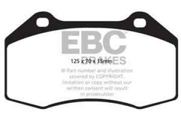 EBC Yellowstuff Bremsbeläge DP42021/2R für Abarth 695 Biposto  1.4 Turbo vorne