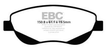 Preview: EBC Blackstuff Bremsbeläge DPX2026 für Toyota Verso _AUR2_, _ZGR2_ 2.2 D-4D vorne