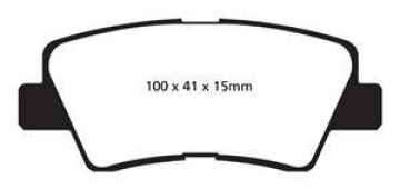 Preview: EBC Blackstuff Bremsbeläge DPX2031 für Hyundai Tucson JM 2.0 CRDi hinten