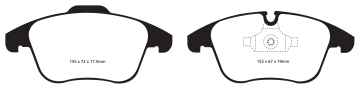 Preview: EBC Blackstuff Bremsbeläge DPX2040 für Citroën C5 Break TD_ 2.0 HDi 165 vorne