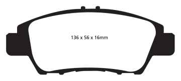 EBC Blackstuff Bremsbeläge DPX2041 für Honda CR-Z ZF1 1.5 Hybrid vorne