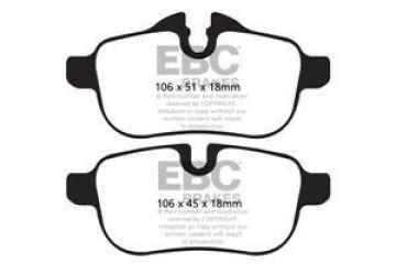 Preview: EBC Blackstuff Bremsbeläge DPX2046 für BMW Z4 E89 sDrive30i hinten