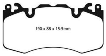 Preview: EBC Blackstuff Bremsbeläge DPX2064 für Land Rover Rang Rover Sport L494 2.0 PHEV 4x4 vorne