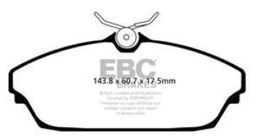 Preview: EBC Blackstuff Bremsbeläge DPX2072 für Tata (Telco) Safari 42_FD 3.0 TD vorne