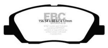 Preview: EBC Blackstuff Bremsbeläge DPX2100 für Ssangyong Korando  2.0 e-XDi vorne