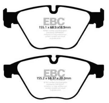 Preview: EBC Blackstuff Bremsbeläge DPX2103 für BMW 5 F11 530 d vorne