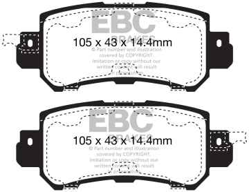 EBC Greenstuff 2000 Bremsbeläge DP22135 für Mazda CX-3  2.0 hinten