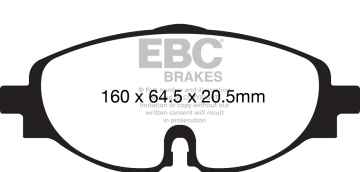 Preview: EBC Blackstuff Bremsbeläge DPX2150 für VW Passat Alltrack 3G5 2.0 TDI 4motion vorne