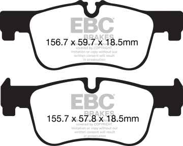Preview: EBC Blackstuff Bremsbeläge DPX2155 für BMW 2 F23 218 i vorne