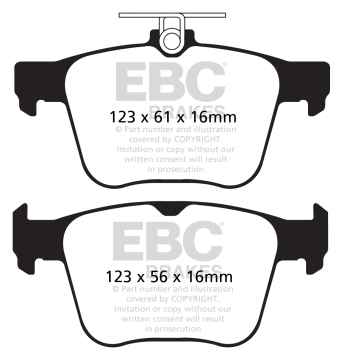 Preview: EBC Blackstuff Bremsbeläge DPX2173 für VW Passat Alltrack 3G5 2.0 TDI 4motion hinten