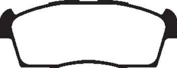 Preview: EBC Blackstuff Bremsbeläge DPX2184 für Citroën C-Zero  C-Zero vorne