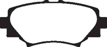 Preview: EBC Blackstuff Bremsbeläge DPX2186 für Mazda 3 BM, BN 2.2 D hinten