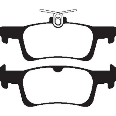 Preview: EBC Blackstuff Bremsbeläge DPX2199 für Peugeot 308 SW II  1.6 HDi , BlueHDi 115 hinten