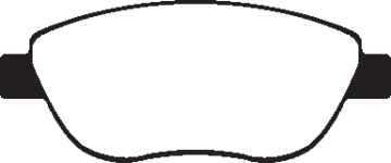 Preview: EBC Blackstuff Bremsbeläge DPX2212 für Fiat 500L  1.3 D Multijet vorne