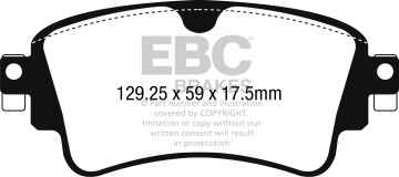 EBC Redstuff Bremsbeläge DP32254C für Audi A4 8W5, 8WD, B9 30 TDI vorne