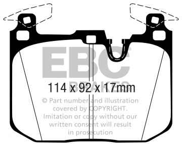 EBC Bluestuff NDX Bremsbeläge DP52360NDX für BMW 3 F30, F80 M3 vorne