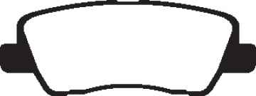 Preview: EBC Yellowstuff Bremsbeläge DP43012R für Cadillac ATS  2.0 Turbo hinten