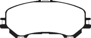 Preview: EBC Blackstuff Bremsbeläge DPX3032 für Renault Kadjar HA_, HL_ 1.3 Tce 140 vorne