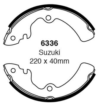 Preview: EBC Premium Bremsbacken 6336 für Nissan Sunny 2 N13 1.6i vorne