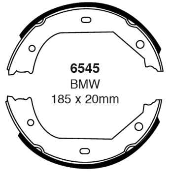 EBC Premium Bremsbacken 6545 für BMW 3 E46 330d