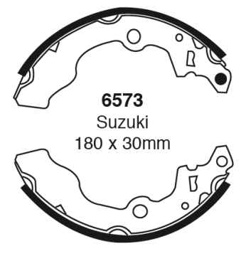 Preview: EBC Premium Bremsbacken 6573 für Suzuki Alto 4 FF 1.1 hinten