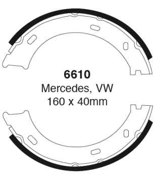 Preview: EBC Premium Bremsbacken 6610 für Mercedes-Benz G-Klasse W463 350 G Turbo-D