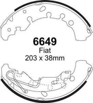 Preview: EBC Premium Bremsbacken 6649 für Opel Corsa D  1.0 hinten