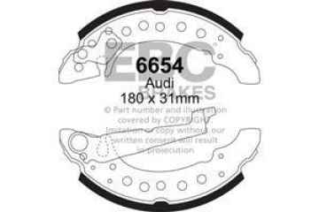 Preview: EBC Premium Bremsbacken 6654 für Ford Focus 2  1.6 TDCi vorne