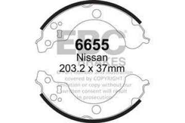 Preview: EBC Premium Bremsbacken 6655 für Nissan Almera 2 N16 1.5 vorne