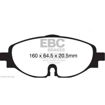 Preview: EBC Bluestuff Bremsbeläge DP52150NDX für VW GOLF VIII CD1 1.0 eTSI vorne